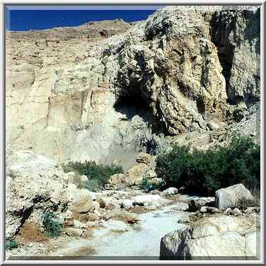 Entrance to Ein Bokek canyon. The Middle East, May 20, 2000