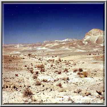 Judean Desert on the plateau, near Ein Bokek. The Middle East, May 20, 2000