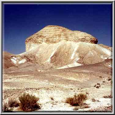 Judean Desert on the plateau, near Ein Bokek. The Middle East, May 20, 2000