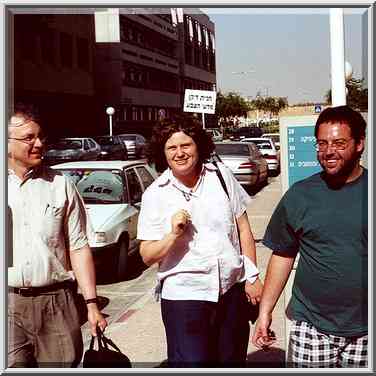 E. Heller, B. Segev, and S. Kallush heading for ...[3 words]... University of the Negev, May 29, 2000