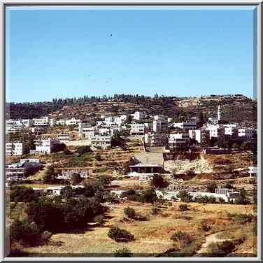 Villages near the road west from Jerusalem. The Middle East, June 17, 2000