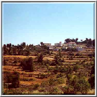 Villages on Judean Hills west from Jerusalem. The Middle East, June 17, 2000