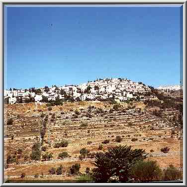 Judean Hills west from Jerusalem. The Middle East, June 17, 2000