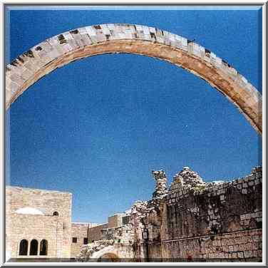 Arch of the Hurva (Ruined Synagogue) in the Old ...[2 words]... the Middle East, June 17, 2000