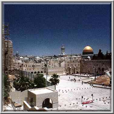 Western Wall in the Old City. Jerusalem, the Middle East, June 17, 2000