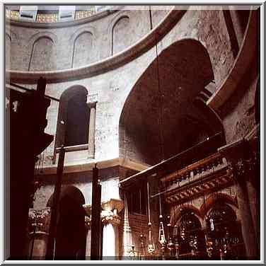 Rotunda of the Church of the Holy Sepulchre in ...[4 words]... the Middle East, June 17, 2000