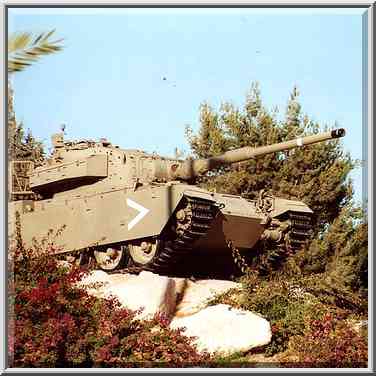 A tank near the museum in Latrun. The Middle East, June 17, 2000