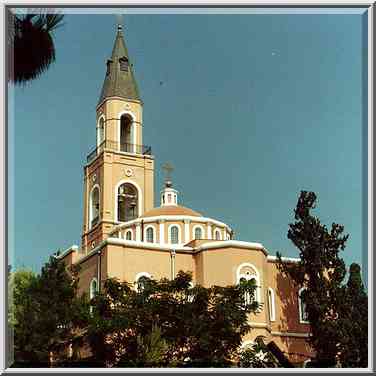 Russian Orthodox monastery. Tel Aviv, the Middle East, July 15, 2000