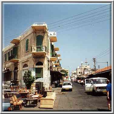 A hostel at intersection of Beit Eshel and Olei ...[2 words]... Jaffa, the Middle East, July 15, 2000