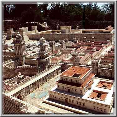 1/50th scale model of Herods temple at Holyland ...[4 words]... palace. The Middle East, August 5, 2000