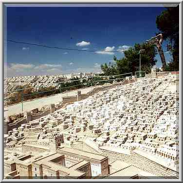 1/50th scale model of Herods temple at Holyland ...[14 words]... The Middle East, August 5, 2000