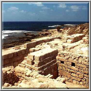 Archeological excavations near Dor. The Middle East, August 24, 2000