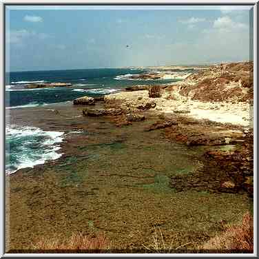 Mediterranean Sea near Dor. The Middle East, August 24, 2000