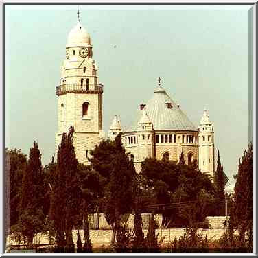 Dormition Church on Mt. Zion in Jerusalem. The Middle East, September 20, 2000