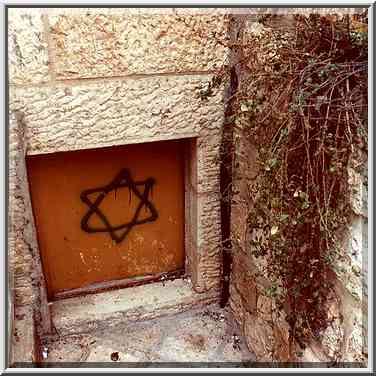 Habikurim (?) St. in Jewish Quarter of Old City ...[2 words]... The Middle East, September 20, 2000