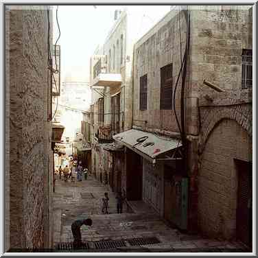 Aqabad El-Mawlawiyeh (?) St. in Arab Quarter of ...[4 words]... The Middle East, September 20, 2000