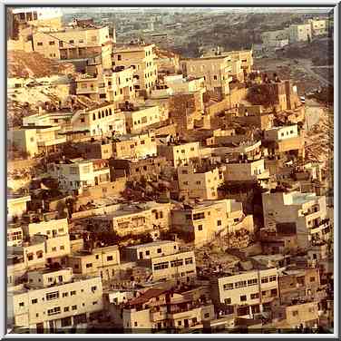 View of Silwan village from a wall of Old City of ...[3 words]... The Middle East, September 20, 2000