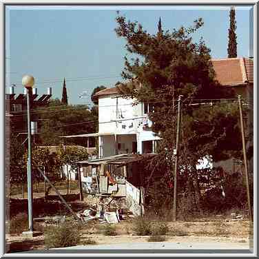 View of Kalisher St. from Ben Gurion Blvrd. Beer-Sheva, the Middle East, September 24, 2000