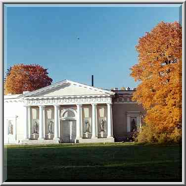 A pavilion of Elagin Island. Sankt Petersburg. Russia, October 2, 2000