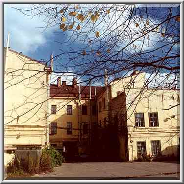 A yard of State Optical Institute closed for ...[5 words]... Petersburg, Russia, October 9, 2000