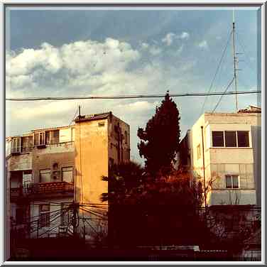 Houses at Gruzenberg St. Tel Aviv, the Middle East, November 23, 2000