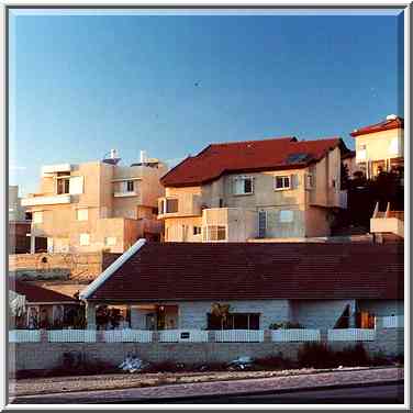 Ramot Quarter in northern Beer-Sheva at evening. The Middle East, December 16, 2000