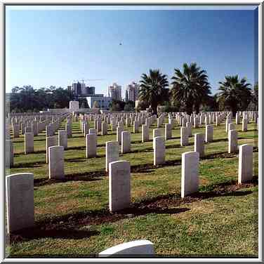 British Army World War I cemetery in Beer-Sheva. The Middle East, December 22, 2000