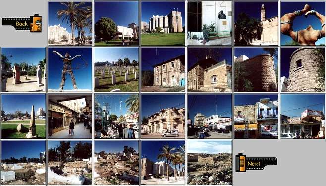 Photomontage of 25 square thumbnails