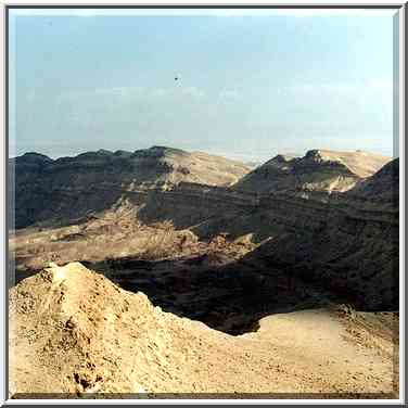 Small Crater (Makhtesh Katan), view from Mitzpe Hamakhtesh. The Middle East, December 23, 2000