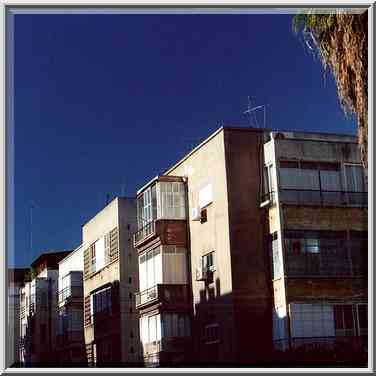 Typical houses in Tel Aviv. The Middle East, December 28, 2000