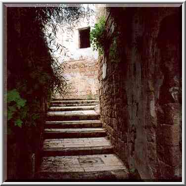 Nativ Hamazalot St. in Jaffa, on a sea shore. The Middle East, January 4, 2001