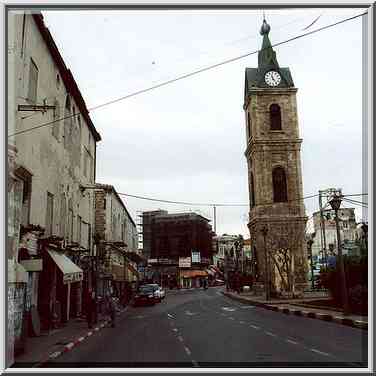 The Clock Tower (1906) in Jaffa. The Middle East, January 4, 2001