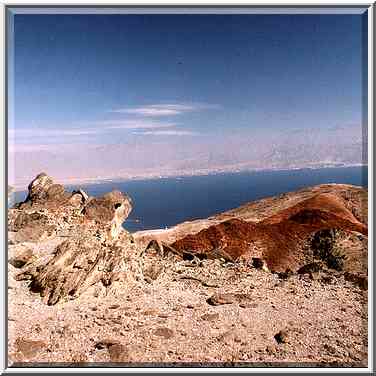 Red Sea and small mountains near Coral Beach, 3 ...[4 words]... The Middle East, January 13, 2001