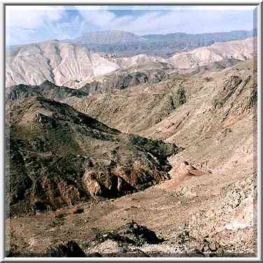 Mountains near Taba, 3 miles south-east from Eilat. The Middle East, January 13, 2001