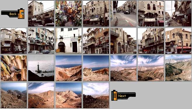 Photomontage of 24 square thumbnails