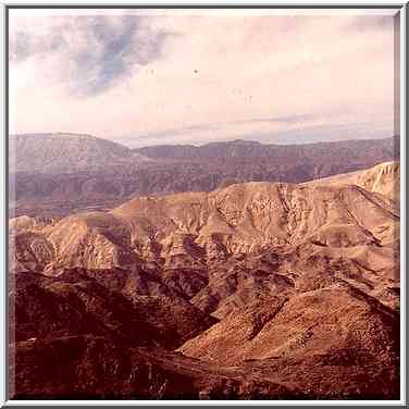 View to the west (Egypt) from Mt. Tzefahot, near ...[7 words]... The Middle East, January 13, 2001