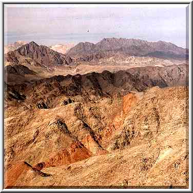 Mountains west from Eilat, view from Mt. ...[9 words]... The Middle East, January 13, 2001