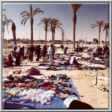 Thursday Bedouin market near Derekh Eilat Rd. Beer-Sheva, the Middle East, January 18, 2001