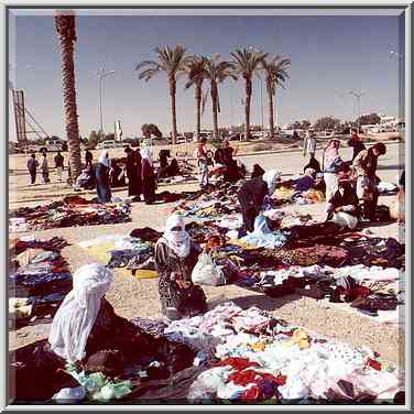 Thursday Bedouin market near Derekh Eilat Rd. Beer-Sheva, the Middle East, January 18, 2001