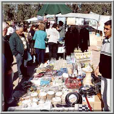 Thursday Bedouin market near Derekh Eilat Rd. Beer-Sheva, the Middle East, January 18, 2001