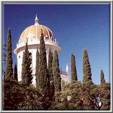 Bahai Temple on Mt. Carmel. Haifa, the Middle East, January 28, 2001