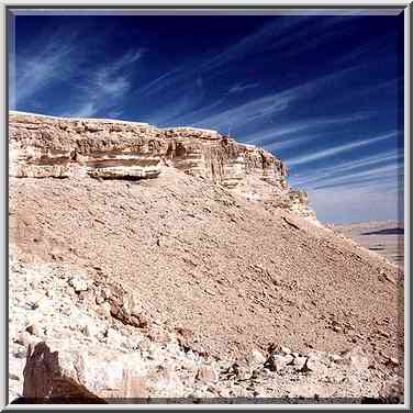 A trail to Ramon Crater south from Mitzpe Ramon, ...[4 words]... The Middle East, February 1, 2001