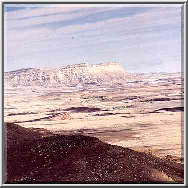 Approaching a bottom of Ramon Crater, view to the ...[15 words]... The Middle East, February 1, 2001