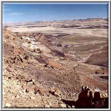 Side of a hill on the bottom of Ramon Crater. ...[2 words]... the Middle East, February 1, 2001