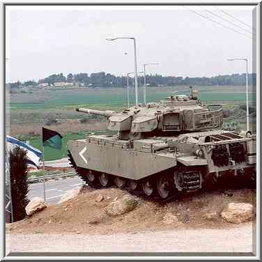 Near tank museum. Latrun, the Middle East, February 7, 2001