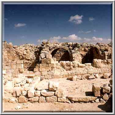 Byzantine fortress. Avdat, the Middle East, February 15, 2001