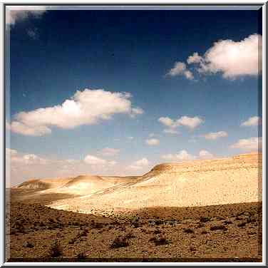 A tributary of Nahal Divshon creek, view to ...[9 words]... The Middle East, February 15, 2001