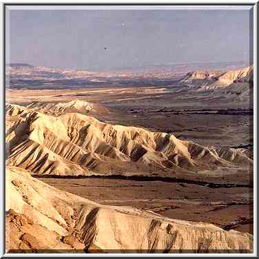 Zoomed view of a valley of Zin River from Ben ...[7 words]... The Middle East, February 15, 2001