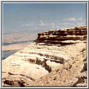 Upper southern side of the Bokek creek canyon. The Middle East, February 22, 2001