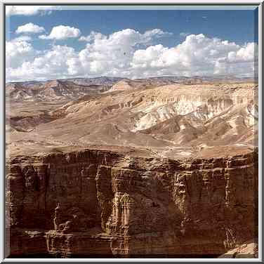 Upper northern side of the Bokek creek canyon and ...[4 words]... The Middle East, February 22, 2001